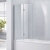 Verona Aquaglass+ Straight Fixed Bath Screen with Hinged Swivel Panel 1500mm H x 900mm W - 6mm Glass | Thumbnail Image