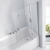 Verona Aquaglass+ Frameless 4 Folding Bath Screen 1500mm H x 965mm W - 6mm Glass | Thumbnail Image