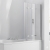 Verona Aquaglass+ Frameless 4 Folding Bath Screen 1500mm H x 965mm W - 6mm Glass | Thumbnail Image