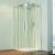 Verona Aquaglass+ Frameless 2-Door Offset Quadrant Shower Enclosure 1200mm x 800mm - 8mm Glass