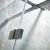Verona Aquaglass+ Linear Hinged Shower Door 1400mm Wide RH - 8mm Glass