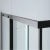 Verona Aquaglass Onyx Black Sliding Shower Door 1200mm Wide - 8mm Glass