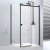 Verona Aquaglass+ Sphere Black Sliding Shower Door - 8mm Glass