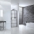 Verona Aquaglass Velar+ Inline Hinged Shower Door 1000mm Wide - 6mm Glass | Thumbnail Image