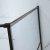 Verona Aquaglass Velar Black Crittall Walk-in Shower Panel 900mm Wide with Towel Rail - 8mm Glass