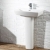 Verona Avenue Basin & Full Pedestal 550mm Wide 1 Tap Hole