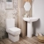 Verona Bella Close Coupled Toilet with Push Button Cistern - Soft Close Seat