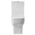 Verona Bella Close Coupled Toilet with Push Button Cistern - Soft Close Seat