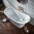 Verona Bow Traditional Freestanding Bath with Integrated Waste