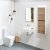 Verona Cabanes Wall Hung Solid Cloakroom Basin 500mm Wide - 1 Tap Hole