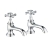 Verona Castello Chrome Basin Taps Pair | Thumbnail Image