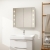 Verona Designer Cube 2-Door Mirrored Bathroom Cabinet 800mm Wide