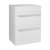 Verona Architect 2-Drawer Floor Standing Countertop Vanity Unit 600mm Wide - White