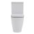 Verona Emme Flush to Wall Close Coupled Toilet with Push Button Cistern - Soft Close Seat