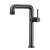 Verona Fontessa Matt Black Tall High Rise Basin Mixer Tap (inc Waste) | Thumbnail Image