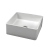 Verona Galvano Square Solid Surface Sit-On Counter Top Basin 380mm Wide - 0 Tap Hole