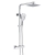 Verona Geo Bar Mixer Shower with Shower Kit + Fixed Head