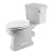 Verona Holborn Close Coupled Toilet with Lever Cistern - Soft Close Seat (Brushed Brass Fittings)
