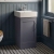 Verona Imperia 450mm Floor Standing 1-Door Cloakroom Vanity Unit with Basin | Thumbnail Image