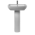 Verona Piccolo Basin with Full Pedestal 570mm Wide - 1 Tap Hole