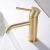 Verona RIvenza Brushed Brass Basin Mixer Tap (inc Waste) | Thumbnail Image
