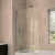 Verona Rivenza Chrome 8mm Straight Hinged Bath Screen 1500mm H x 800mm W | Thumbnail Image