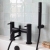 Verona Rivenza Matt Black Bath Shower Mixer Tap (inc Kit) | Thumbnail Image