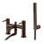 Verona Rivenza Brushed Bronze Bath Shower Mixer Tap (inc Kit) | Thumbnail Image