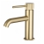 Verona Rivenza Fluted Brushed Brass Basin Mixer Tap (inc Waste) | Thumbnail Image