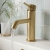 Verona Rivenza Fluted Brushed Brass Basin Mixer Tap (inc Waste) | Thumbnail Image