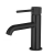 Verona Rivenza Fluted Matt Black Basin Mixer Tap (inc Waste) | Thumbnail Image