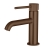 Verona Rivenza Fluted Brushed Bronze Basin Mixer Tap (inc Waste) | Thumbnail Image