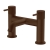 Verona Rivenza Fluted Brushed Bronze Bath Filler Tap | Thumbnail Image