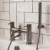Verona Rivenza Fluted Gunmetal Bath Shower Mixer Tap (inc Kit) | Thumbnail Image