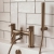 Verona Rivenza Fluted Brushed Bronze Bath Shower Mixer Tap (inc Kit) | Thumbnail Image