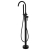 Verona Rivenza Fluted Matt Black Freestanding Bath Shower Mixer Tap (inc Kit) | Thumbnail Image