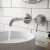 Verona Rivenza Fluted Chrome Wall Mounted Basin Mixer Tap | Thumbnail Image