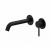 Verona Rivenza Fluted Matt Black Wall Mounted Basin Mixer Tap | Thumbnail Image