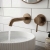 Verona Rivenza Fluted Brushed Bronze Wall Mounted Basin Mixer Tap | Thumbnail Image