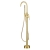 Verona RIvenza Brushed Brass Freestanding Bath Shower Mixer Tap (inc Kit) | Thumbnail Image