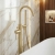Verona RIvenza Brushed Brass Freestanding Bath Shower Mixer Tap (inc Kit) | Thumbnail Image