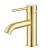 Verona RIvenza Brushed Brass Mini Basin Mixer Tap (inc Waste) | Thumbnail Image