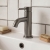 Verona Rivenza Gunmetal Mini Basin Mixer Tap (inc Waste) | Thumbnail Image