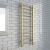 Verona Rivenza Round Brushed Brass Designer Towel Rail | Thumbnail Image