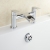 Verona Waterfall Bath Filler Tap - Pillar Mounted