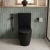 Verona Trevello Black Rimless Comfort Height Open Back Close Coupled Toilet (inc Soft Close Seat) | Thumbnail Image
