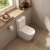 Verona Trevello Rimless Fully Back to Wall Close Coupled Toilet (inc Soft Close Seat) | Thumbnail Image