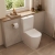 Verona Trevello Rimless Fully Back to Wall Close Coupled Toilet (inc Soft Close Seat) | Thumbnail Image