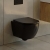 Verona Trevello Black Rimless Wall Hung Toilet (inc Soft Close Seat) | Thumbnail Image