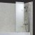 Verona Uno Square Top Hinged Bath Screen 1400mm H x 800mm W 6mm Glass